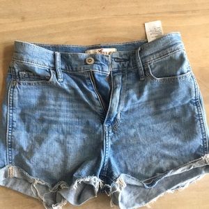 Hollister Light wash High Rise shorts